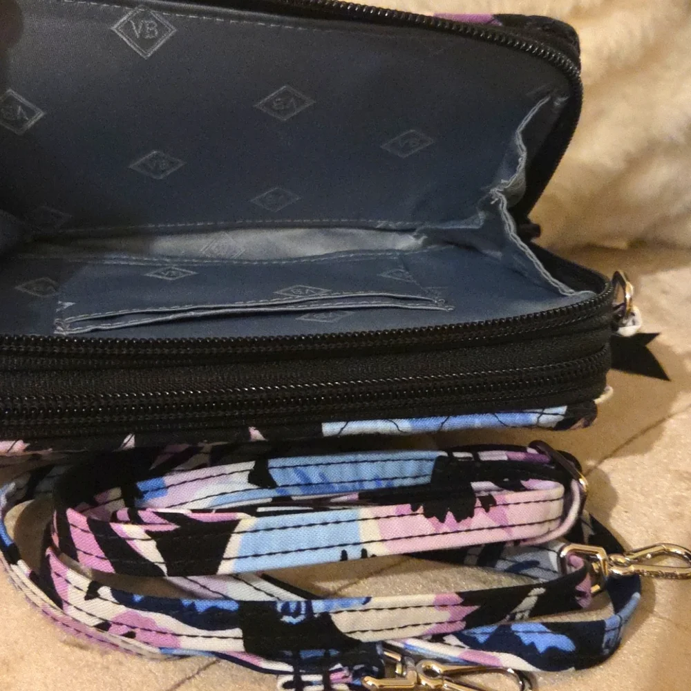 Vera Bradley Floral Quilted Wristlet/Small Purse
